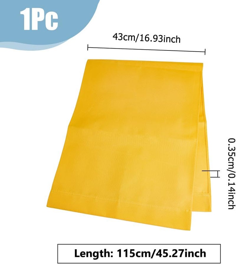 Hobbspring 45x16.92 Inch Beach Chair Replacement Fabrics Sling Chair Replacement Canvas Yellow Patio Sling Chairs Cloth Outdoor Folding Chair Fabric for Home Beach Chair Garden Courtyard - Image 3
